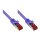 Connections Patchkabel mit Rastnasenschutz, Cat. 6, S/FTP, PiMF, PVC, 250MHz, violett, 25m