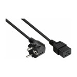 Netzkabel Schutzkontakt-Stecker Typ E+F (90° gew.) an...
