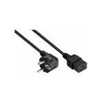 Netzkabel Schutzkontakt-Stecker Typ E+F (90° gew.) an...