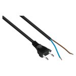 Euro-Netzkabel Euro-Stecker Typ C an abisolierte Enden,...