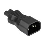 Stromadapter Kaltgeräte-Stecker C14 (gerade) an...