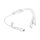 Splitter-Netzkabel Stecker C8 (gerade) an 2x Buchse C7 / Euro 8 (gerade), weiß, 0,75 mm², 0,3m / 30cm