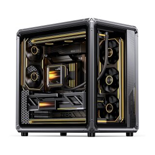 Jonsbo X400 PC-Gehäuse, Midi-Tower, ATX, Tempered Glass - grau