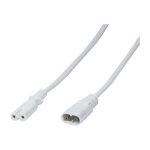 Logilink Stromkabel Verlängerung, 2m, weiß
