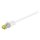 Goobay 7.5m RJ45 Patchkabel CAT 6A S/FTP (PiMF), 500 MHz, mit CAT 7 Rohkabel, weiß LSZH halogenfrei, Kupfer