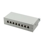 Patchpannel Desktop 8 Port Cat6A STP grey LogiLink
