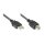 Connections Anschlusskabel USB 2.0 Stecker A an Stecker B, schwarz, 1,8m