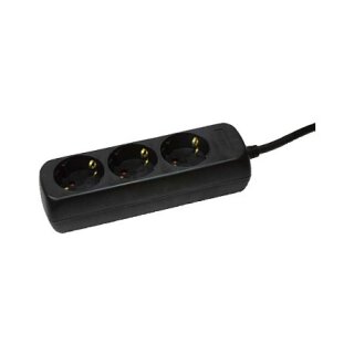 LogiLink 3-Fach Steckdosenleiste 1,5m Schwarz
