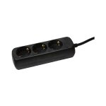 LogiLink 3-Fach Steckdosenleiste 1,5m Schwarz