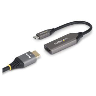 STARTECH.COM USB-C zu HDMI Adapter 8K 60Hz und 4K 120Hz Thunderbolt und USB4 Kompatibel USBC auf HDMI 2.1 Konverter USB-C Videoadapt