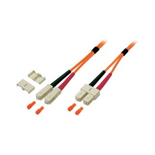 EFB-Elektronik Duplex Jumper SC-SC 62,5/125, OM1, LSZH, orange, 3.0mm, 0,5m Hersteller: EFB Elektronik (O6423.050)