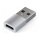 Satechi USB-A auf USB-C Adapter, Silber, ST-TAUCS