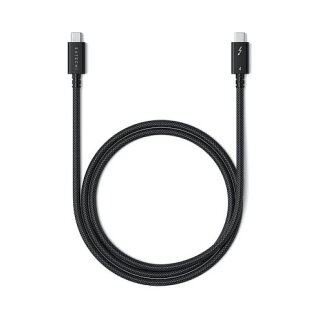 Satechi Thunderbolt 4 Pro Cable, Länge: 1 Meter Datenübertragung von bis zu 40 Gbit/s, Ladeleistung von bis zu 240W, Unterstützt Bildauflösungen