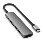 Satechi USB-C Slim Multi-Port Hub (6 in 1 Adapter), Space...
