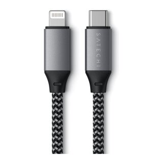 Satechi iPad/iPhone/iPod cable (1x USB-C - 1x Lightning) 0.25 m anthracite