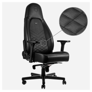 noblechairs ICON Gaming Stuhl - schwarz/schwarz