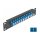 10" LWL Patchpanel 12 Port LC Duplex blau 1 HE schwarz