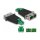 LWL Hybrid Kupplung LC Duplex Stecker zu SC Duplex Buchse grün