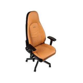 noblechairs ICON Echtleder Gaming Stuhl - cognac/schwarz