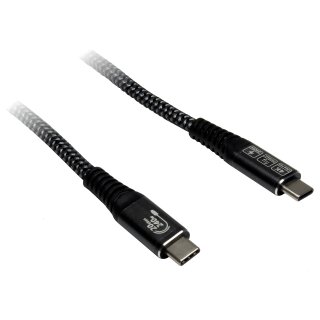 Inter-Tech AC Kabel USBC-3.2Gen2x2, 240W - 1,5m