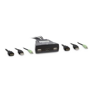 Inter-Tech KVM Switch LS-21HA HDMI, 2 Port, Kunststoff retail