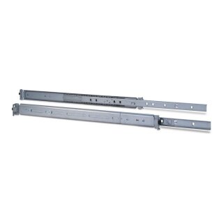 Inter-Tech 18" Teleskopschienensatz 1U 455 mm Silber