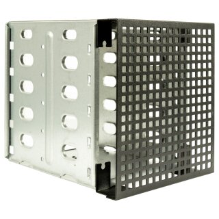 Inter-Tech Einbaurahmen 5,25" auf 5x3,5" für 19" Gehäuse
