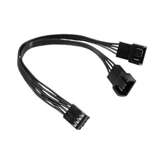 Inter-Tech AC PWM-Y-2, Kabel 15cm, 2-fach (Bulk)