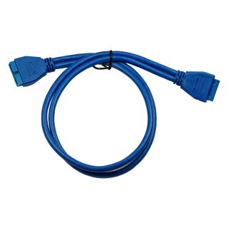 Inter-Tech Kabel 1x USB3.0M 20PIN -> 1x USB3.0 F 20 Pin 0,5m