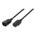Logilink Power Cord Extension, IEC M/F, 1.80m