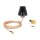 LTE Antenne SMA Stecker 2 dBi starr omnidirektional mit Anschlusskabel (RG-316U, 3 m) outdoor schwarz