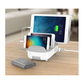 Compulocks 10 Ports USB Charging Dock Station With EU Plug - Ladestation - 120 Watt - 2.4 A - 10 Ausgabeanschlussstellen (USB)