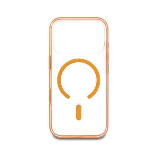 Delock Schutzhülle für iPhone 17 Pro kompatibel mit MagSafe transparent-orange