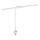 LED Schreibtisch-Leuchte 80cm, 2400lm, 16W, weiß