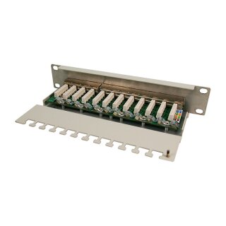 Patchpanel 10" 12P CAT6 LogiLink gr