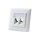 Keystone Dose Unterputz 2 modules. pure white LogiLink