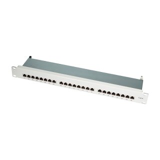 LogiLink CAT6 Patchpanel 19" 1HE 24-Ports Grau
