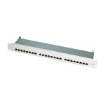 LogiLink CAT6 Patchpanel 19" 1HE 24-Ports Grau