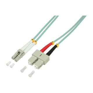 LWL Patchkabel OM3 LC / SC 0.5m Duplex LogiLink
