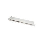 Patchpannel 19" 24 Port Cat6A STP grey Logilink