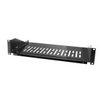 Fachboden 19" 2HE LogiLink, max.25 KG, d=250mm, black
