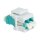 Keystone Verbinder Fibre LC-Duplex Multimode. aqua LogiLink