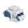 Keystone Verbinder Fibre LC-Duplex Singlemode. blue LogiLink