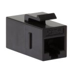 Keystone Verbinder Cat.6 UTP. 2xRJ45. black LogiLink