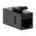 Keystone Verbinder Cat.6 UTP. 2xRJ45. black LogiLink
