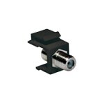 Keystone Verbinder F-Type 75 Ohm F/F, black LogiLink
