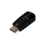 Logilink HDMI Adapter A/M zu VGA/F + 3.5 mm/W. 1080p. schw.