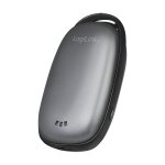 Powerbank 4.000 mAh, 1x USB-A, Handwärmer, metallgrau