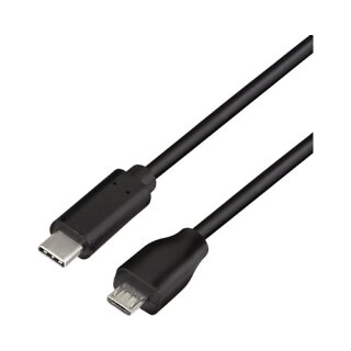 USB-C > Micro-USB (ST-ST) 1m LogiLink Black