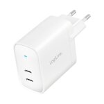 Charger LogiLink 2xUSB-C 40 W White